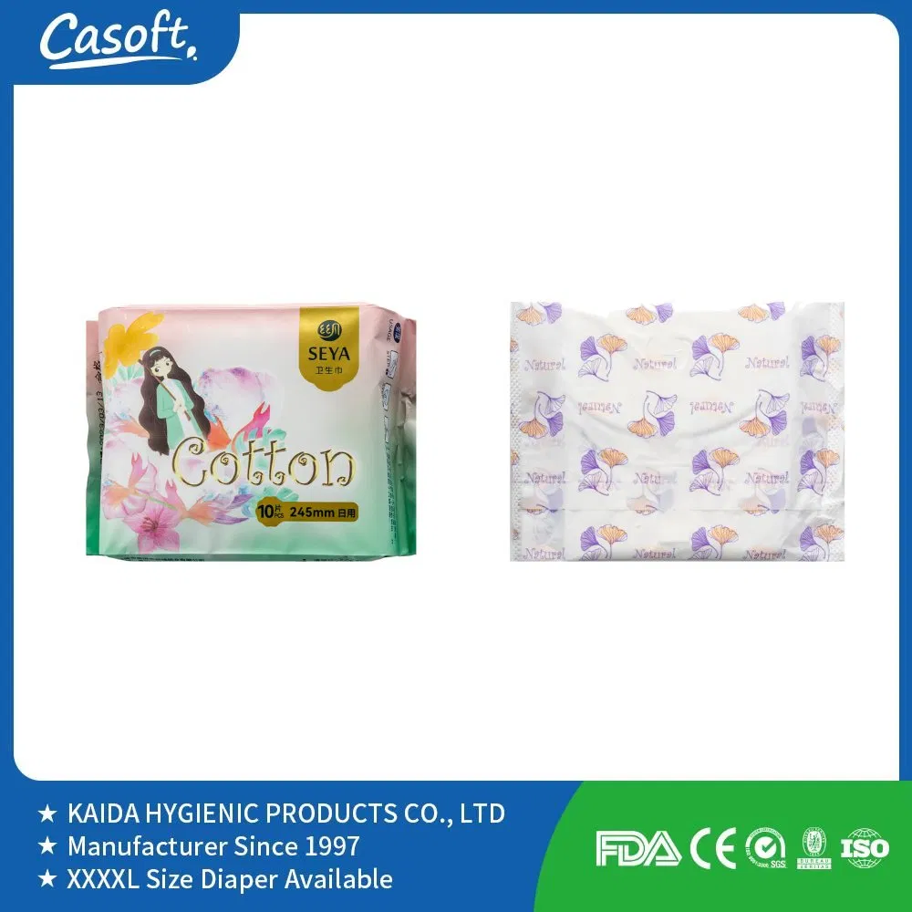 Wholesale Free Sample Hot Selling Anion Chip Dry Surface Women Pads Sanitary Napkin Manufacturer