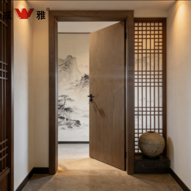 Versatile Application Fire Resistant Secure Hospital Ward and Exit Safety Wooden Door