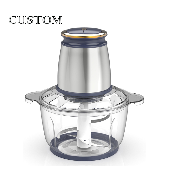 Jewin Factory Electr 250W-300W Mini Meat Grinder 2L-3L Glass Household Meat Chopper 2 Speeds for Meat Vegetables Chopper