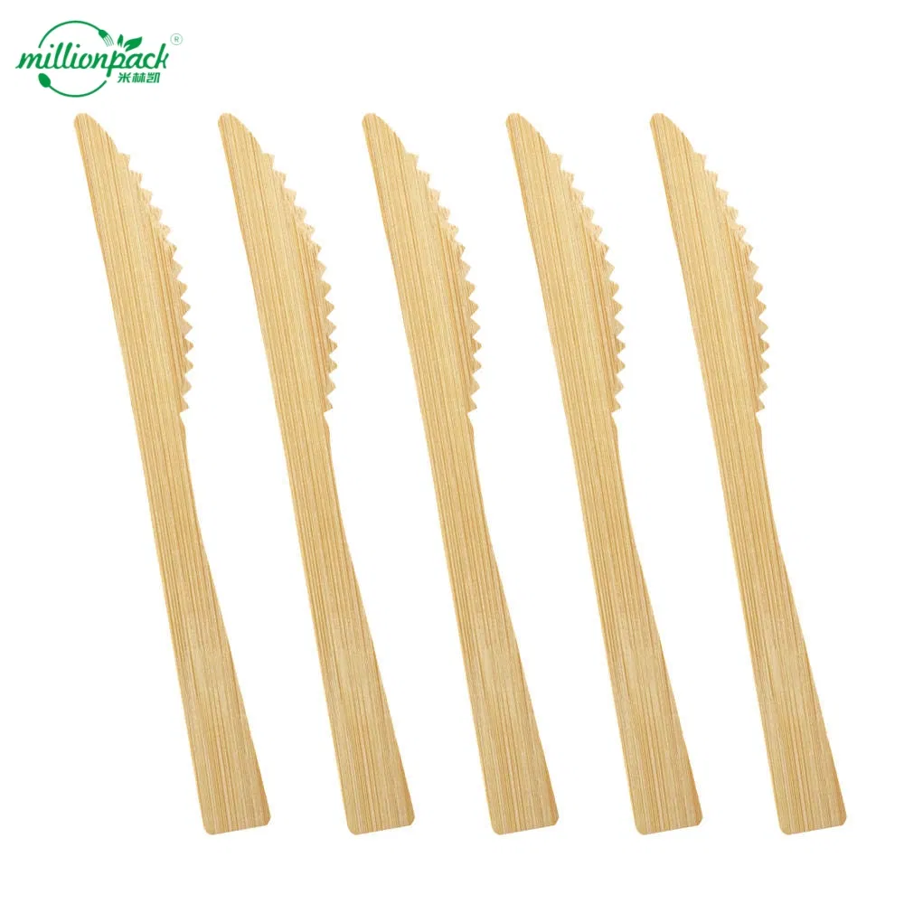 Eco-Friendly Wooden Knife with Rounded Tip for Child-Safe School Lunches