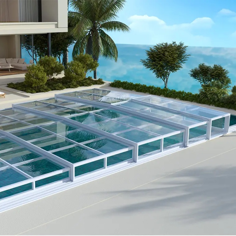 Swimmimg Pool Sun Room Green House Pool Enclosure Retractable Sunrooms Glass Houses