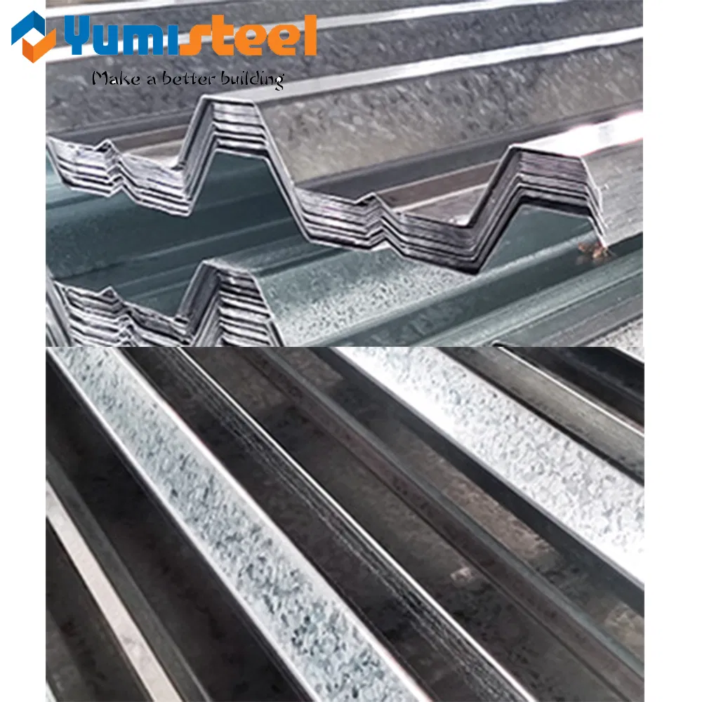 Yx51-250-750 Opened-Type High-Strength Anti-Seismic Galvanized Metal Steel Floor Decking Sheet