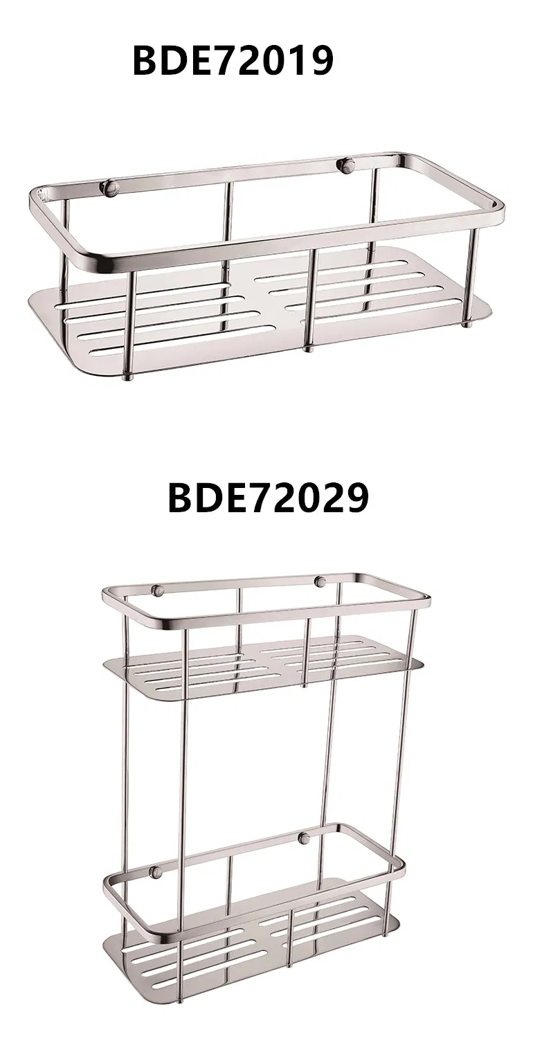 Настенная полка для ванной из нержавеющей стали 304