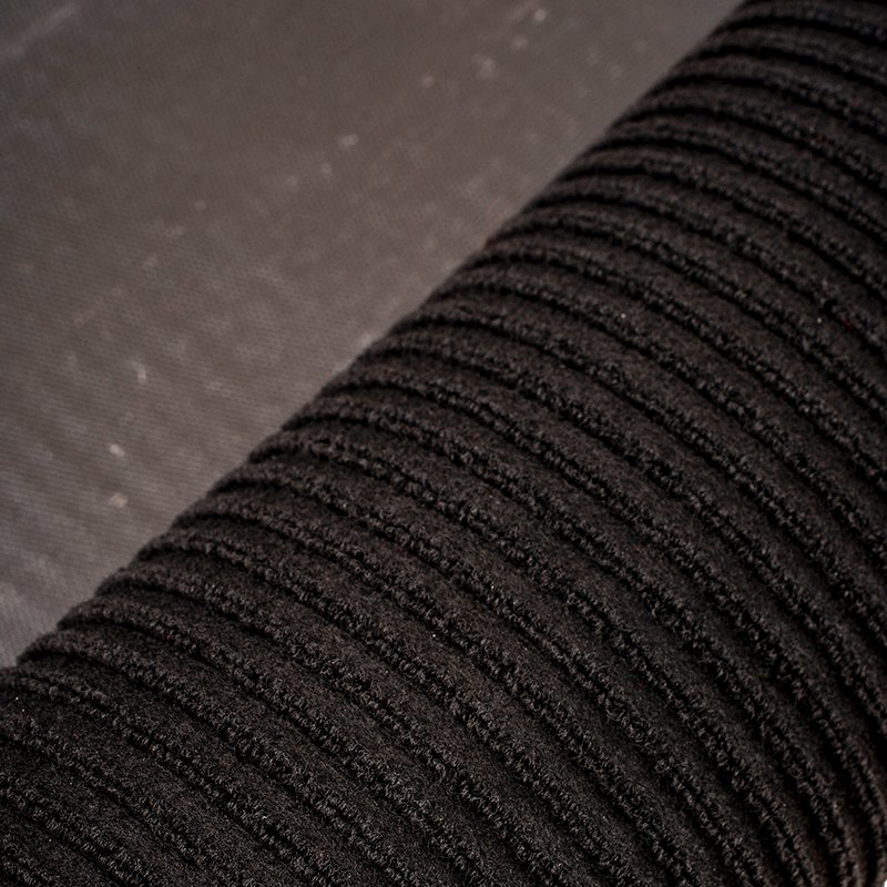 Stylish Double Stripe Weatherproof PVC Door Mat for Outdoor Use