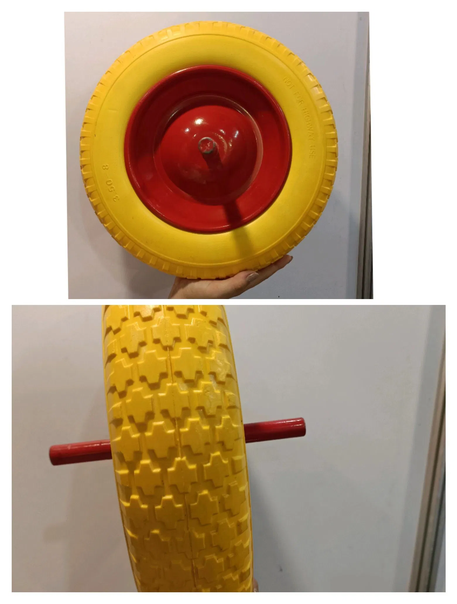 350-8 High Quality PU Wheels Wheelbarow Wheels with Any Color