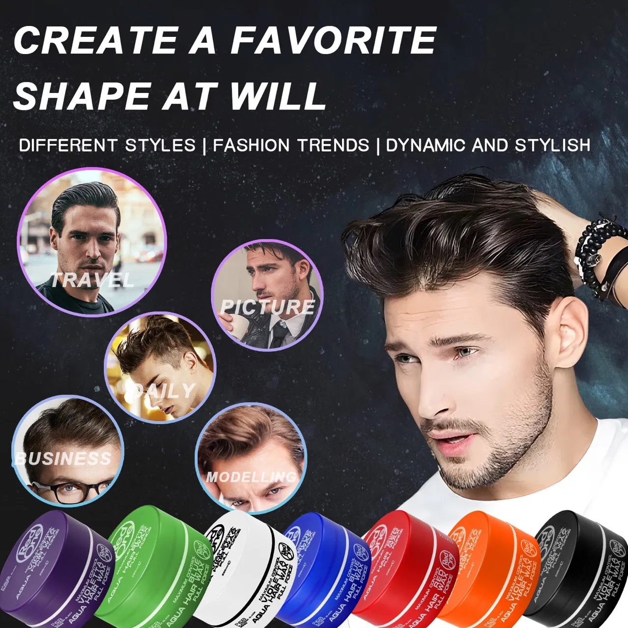 Manufacturer Strong Hold Edge Control Hair Styling Product Organic Braiding Pomade Hair Wax for Hair