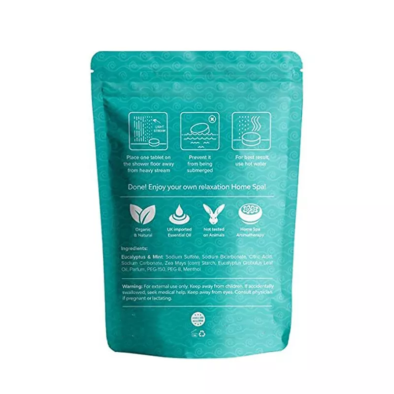 Shower Bombs with Essential Oils for Relaxation and Nasal Congesti Shower Steam Tablets Eucalyptus Shower Steamer