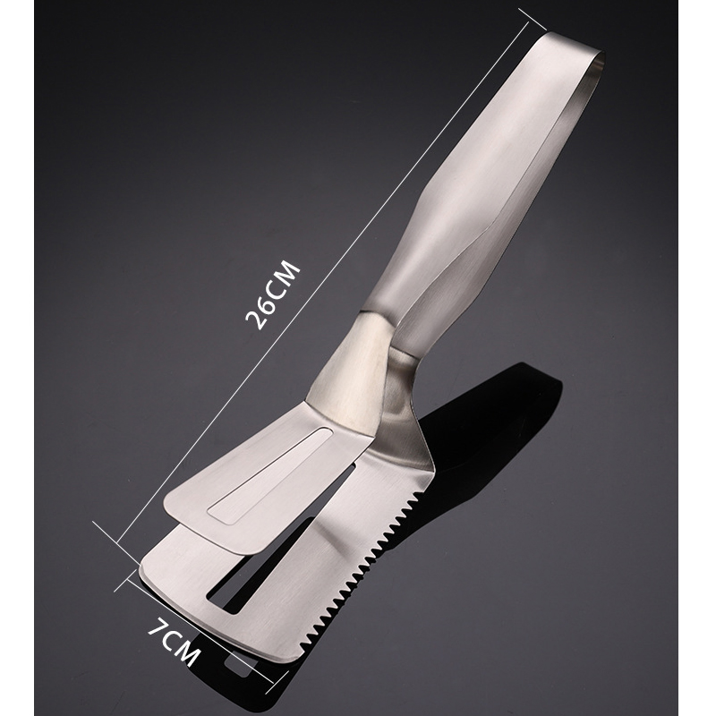 Multipurpose Steak Clamp Fish Gripper Stainless Steel Eggs BBQ Fish Meat Bread Steak Clip Wbb15698