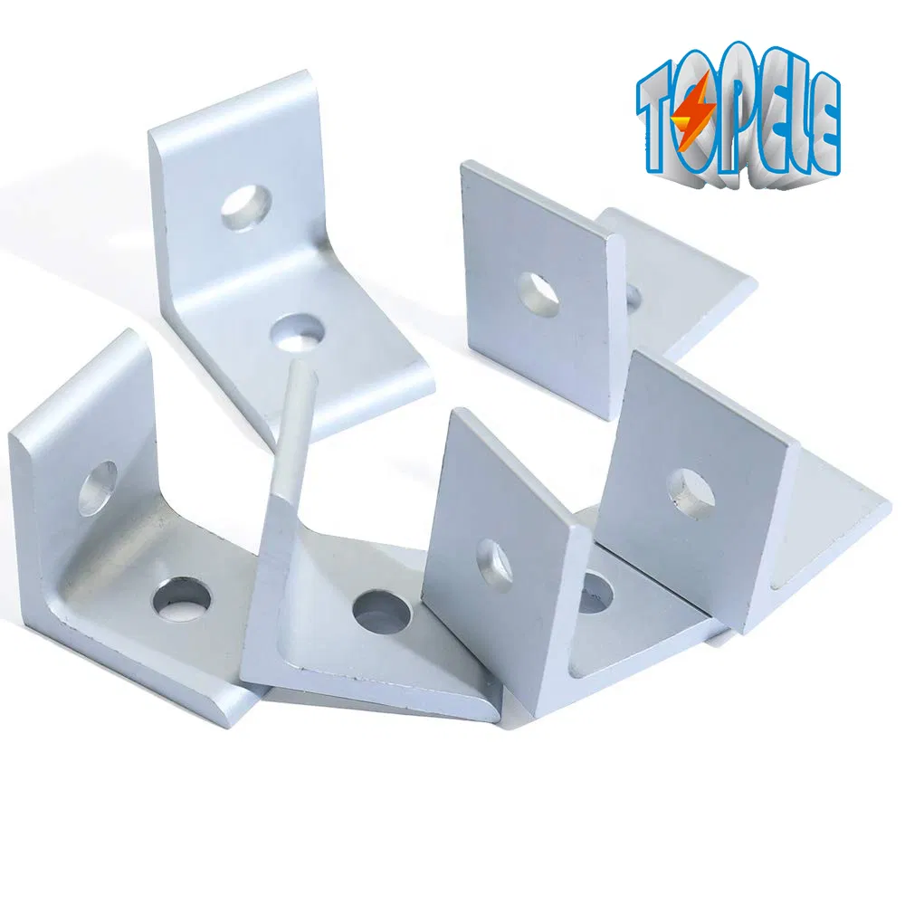 Aluminium Material 2 Hole Inside Corner Bracket for Aluminium Profile
