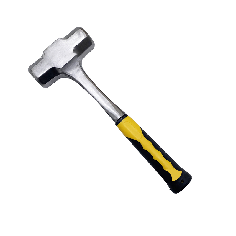 One-Piece Mason Hammer Carbon Steel Rubber Handle Hammer Crusher Supplier