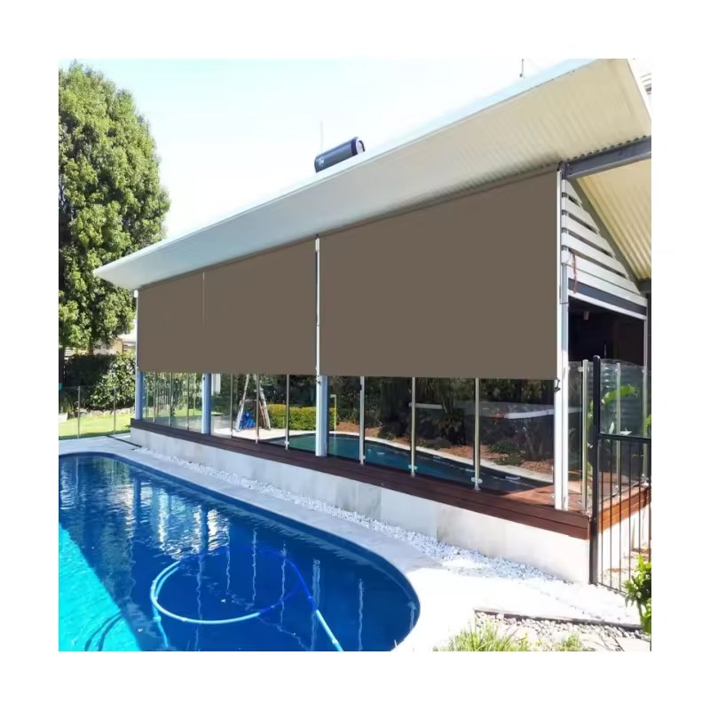 Stacking Windproof Roller Blinds for Large Opening and Conference Room