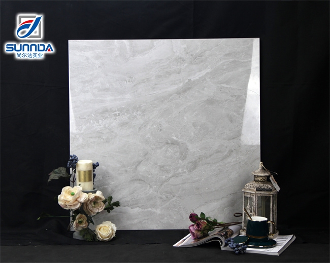 Foshan Home 600X600/800X800/600X1200mm Grey Polished Glazed Porcelain Floor Tile
