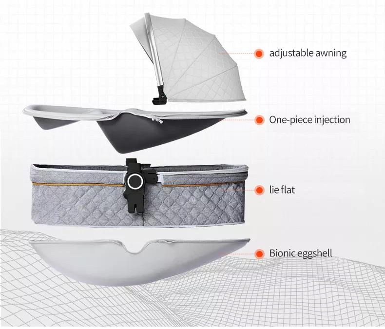 Customized Easy to Carry Baby Trolley Light Weight One Hand Folding Stroller