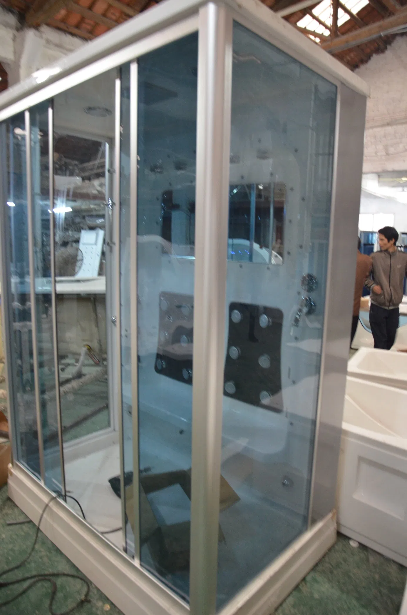 Modern Design Bathroom Prefab Cabin Steam Shower Room 2 Person