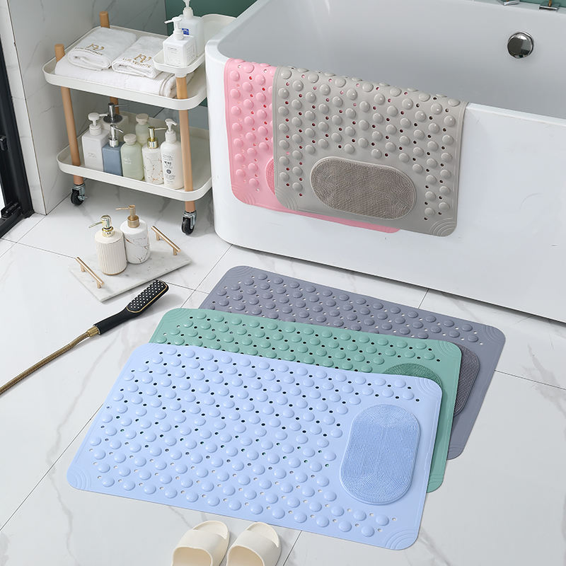Bath Antislip Scentless PVC Foot Massage Scrubber Shower Floor Mat Non-Slip Bathroom Mat