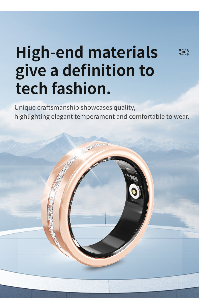 Умное кольцо Smart Diamond Ring с фитнес-трекером и ЭКГ