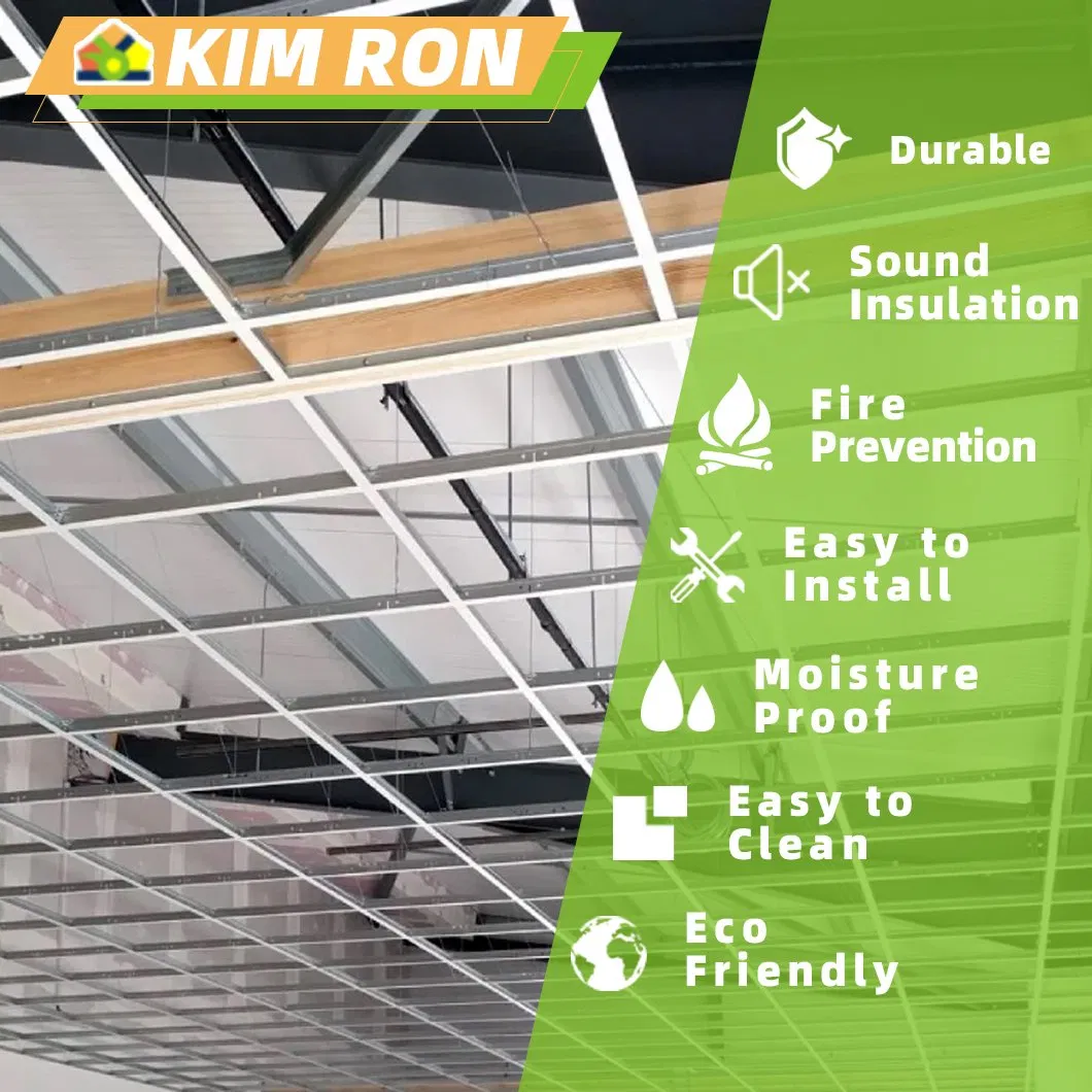 China Cheap Customized Galvanized Steel Paint Keel Components T Grid Suspended Ceiling Frame T Bar Gird Galvanized White Flat T Grid System Supplier