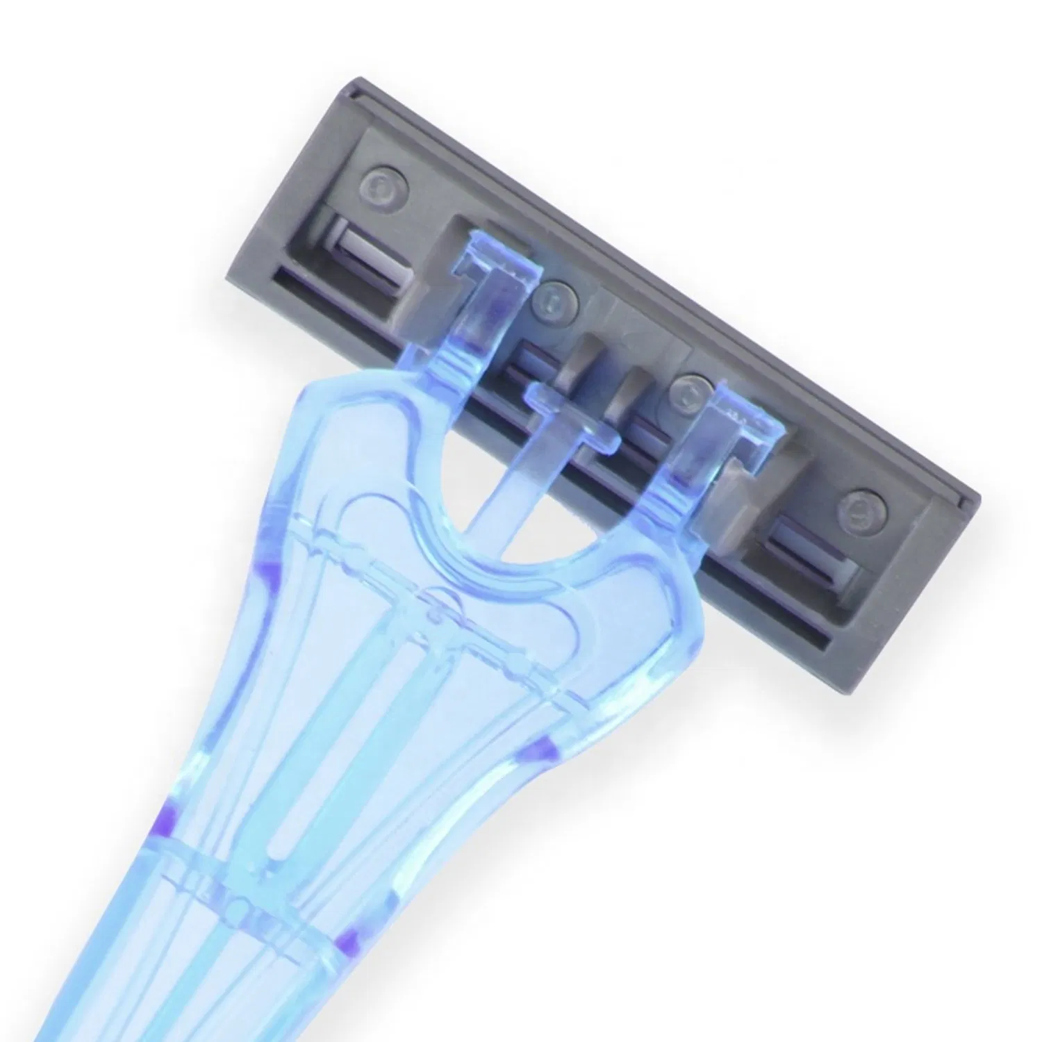 Razor Has Pivoting Head Plastic Handle and 3 Blades Razor for Men