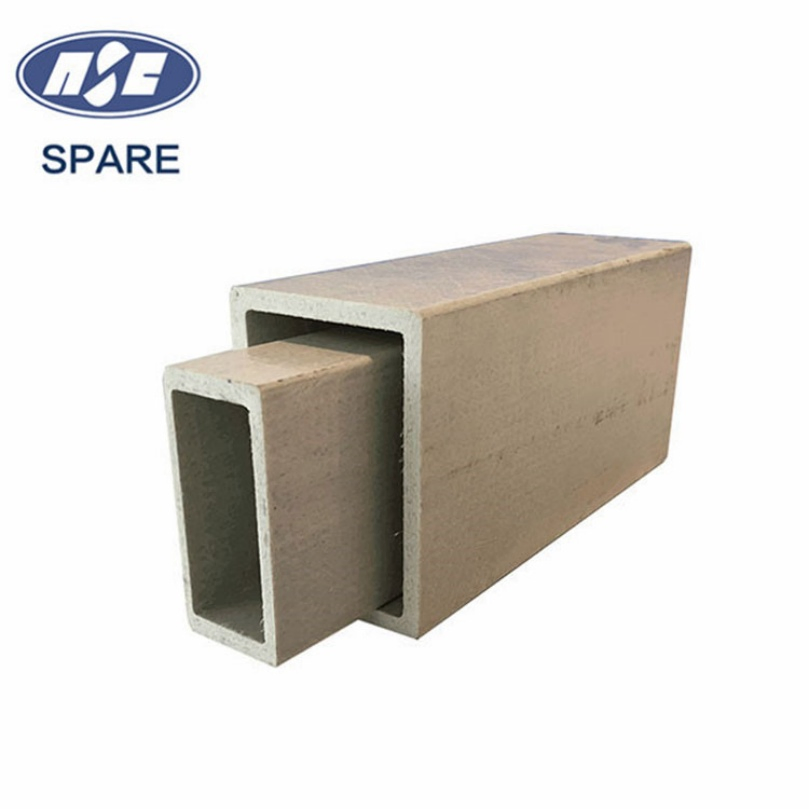 OEM Rustproof Electrically Insulating FRP Square Rectangular Hollow Pipe Tubes