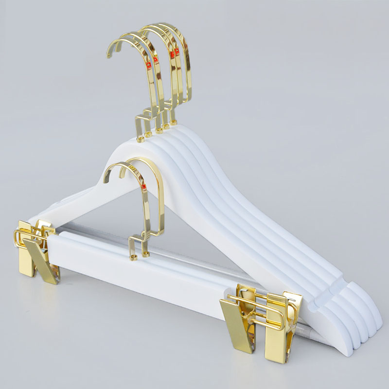 Cheaper Hot Sell Wood Top Bottom Hanger Clips Hook Wooden Clothing Hanger for Store
