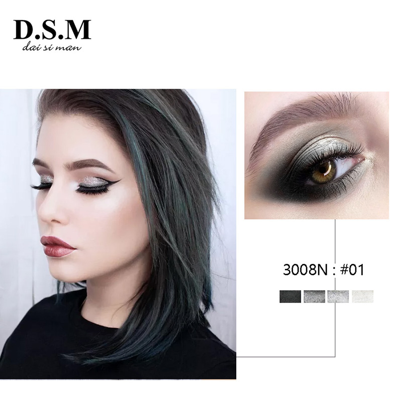 Dsm 8.5g Four-Colored Books Glitter Shimmer Eye Shadow