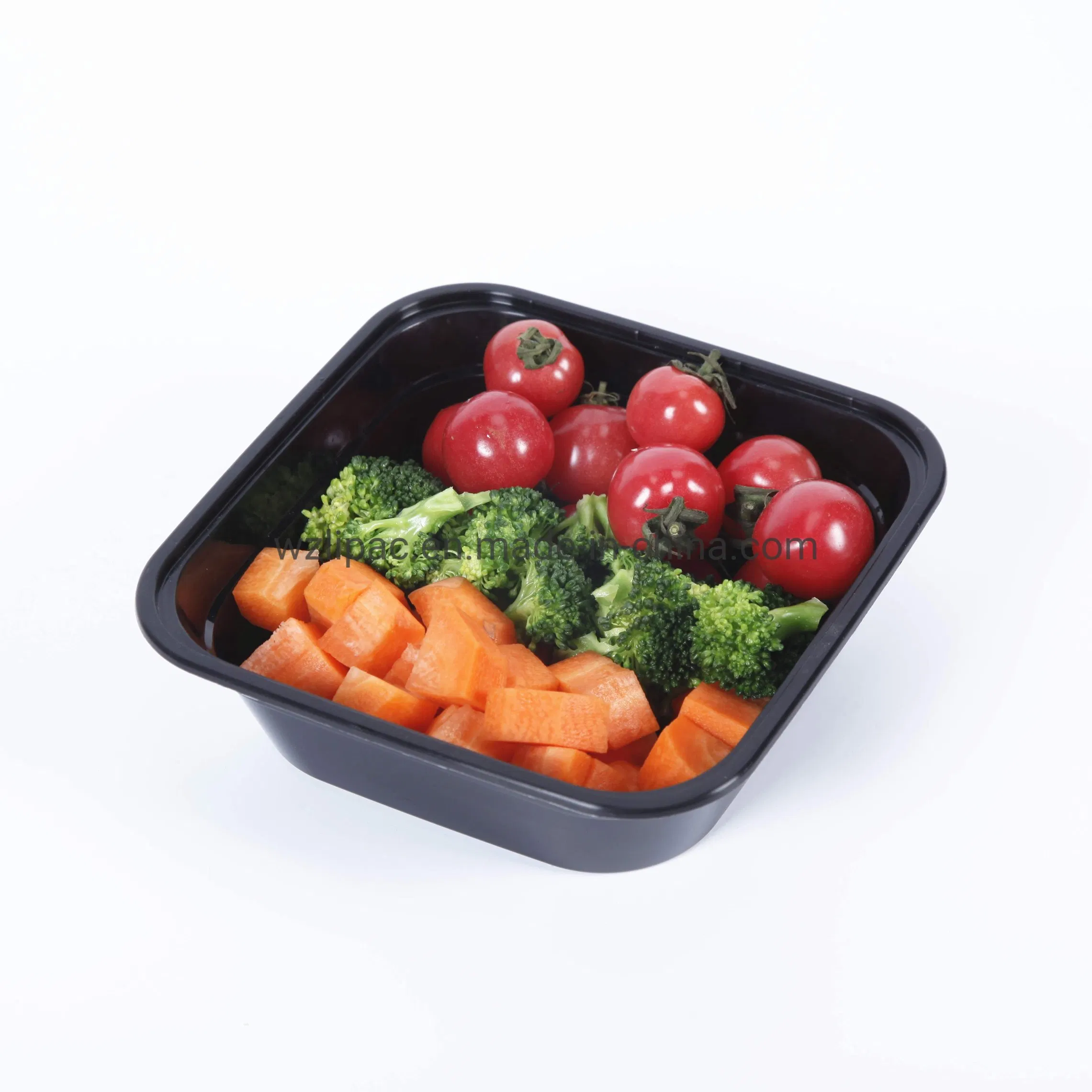 650ml 750ml 1000ml Microwave Safe Food Serving Containers Black Plastic Bento Box Disposable Fast Food Takeaway Boxes