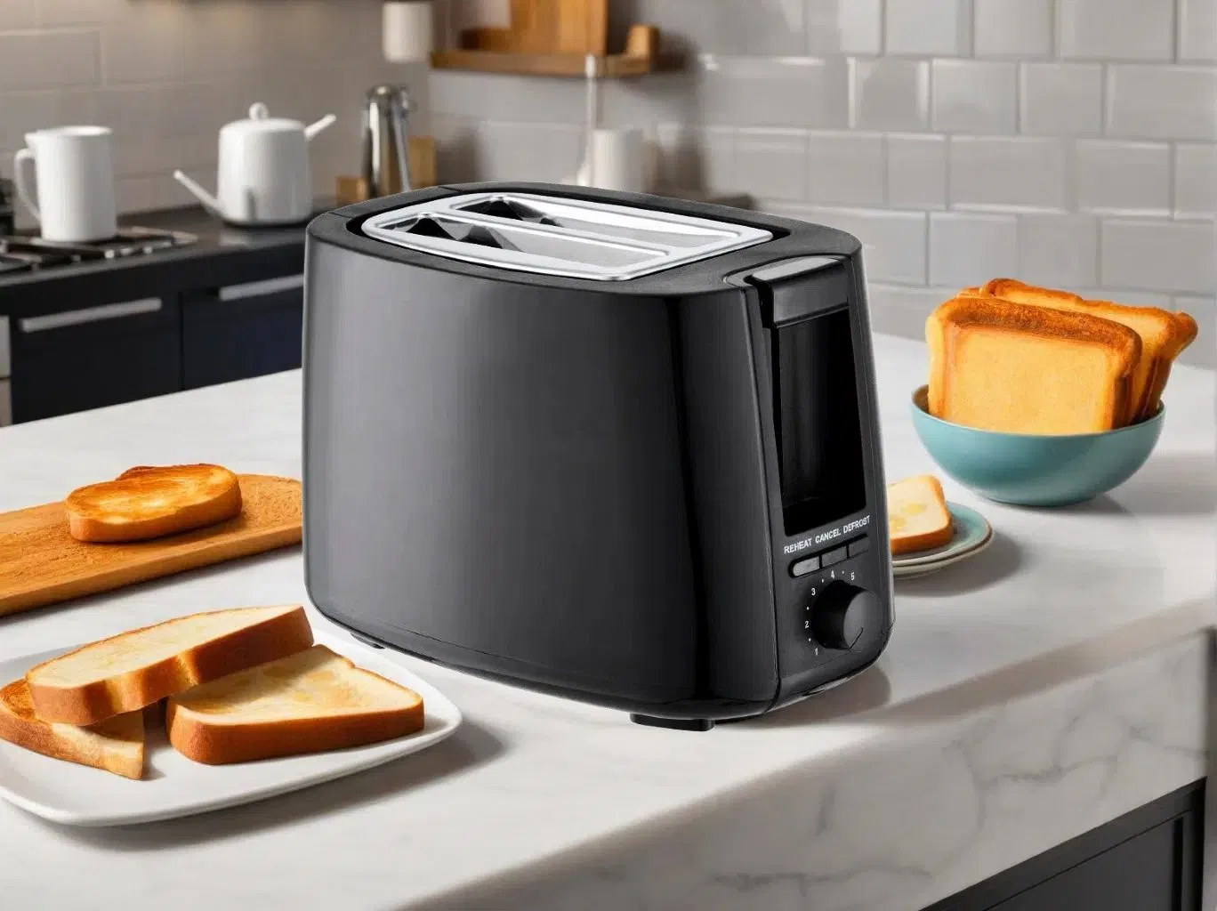 Stylish 2 Slice Toaster with Modern Design and Quick Toasting Features