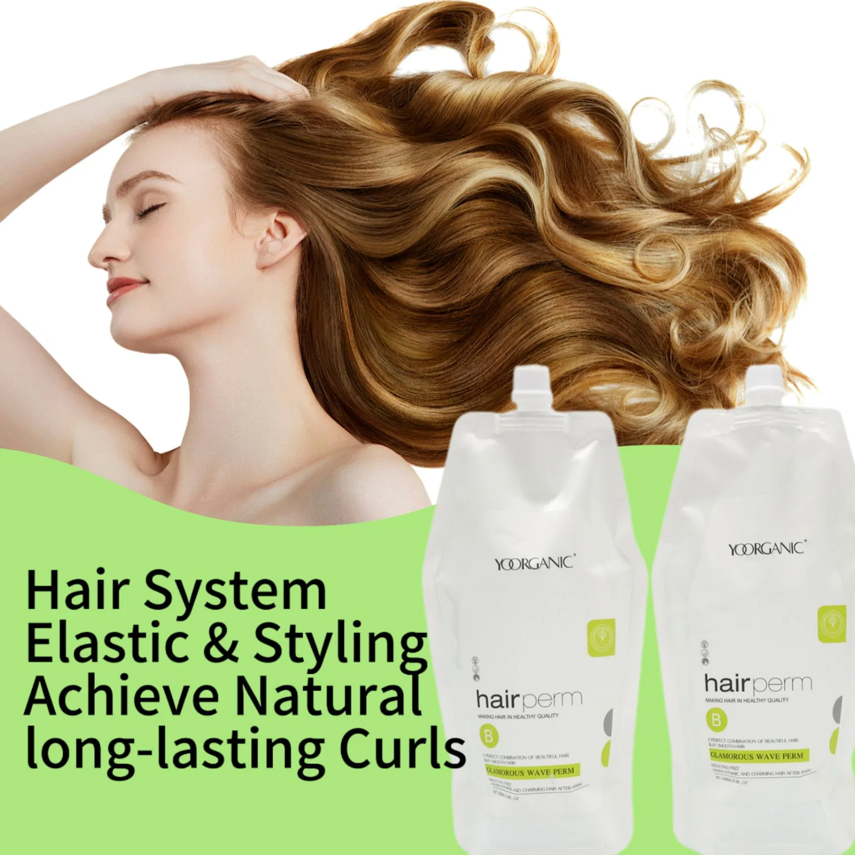 Customize Long Lasting Perfect Curly Perm Wholesale Salon Hair Cold Wave Hair Perm Lotion