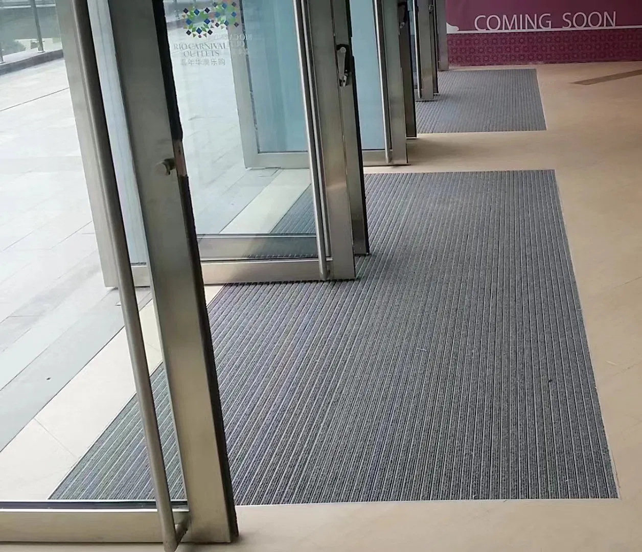 11mm Commercial Heavy Dust Removal Hotel Entrance Indoor Aluminum Alloy Recessed Metal Anti Slip Mat