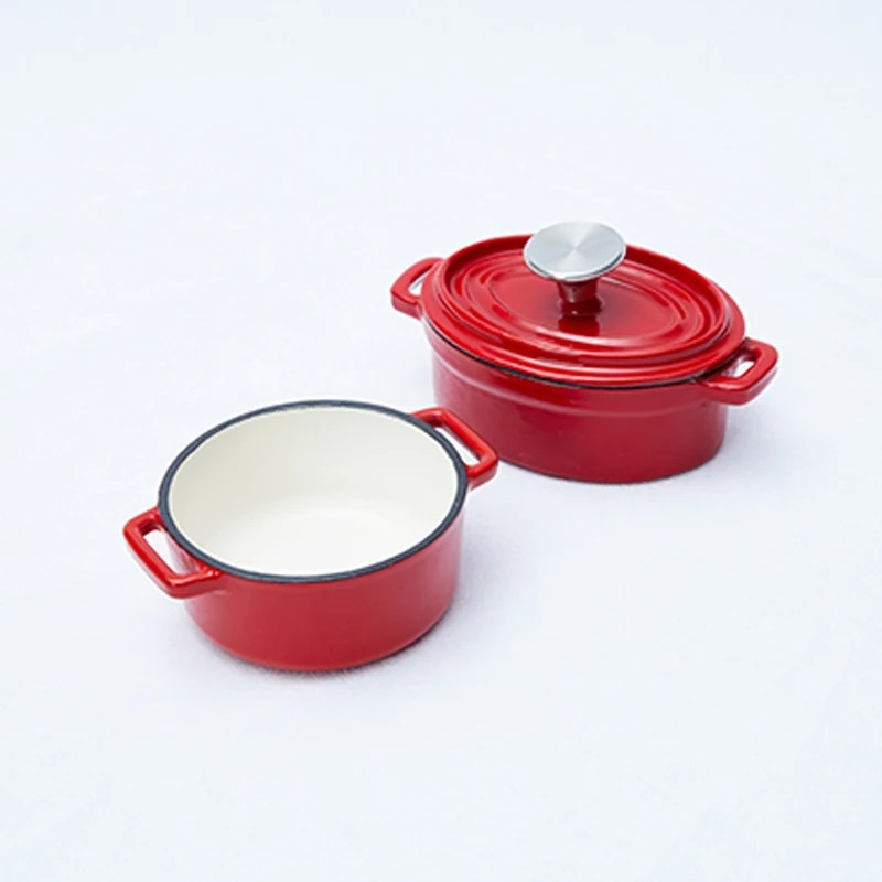 Эмалированный овальный чугунный казан 2.5 л