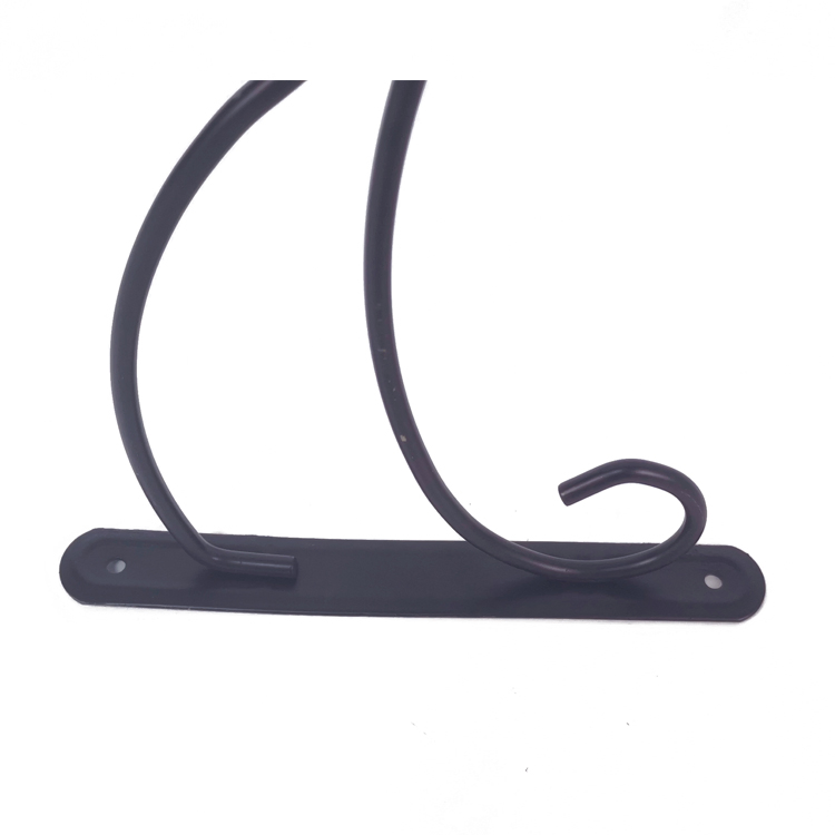 Wall Mounted Bracket Black Iron Plant Bracket Metal Plant Hook for Hanging Baskets Bird Feeders Planters Lanterns Wind Chimes