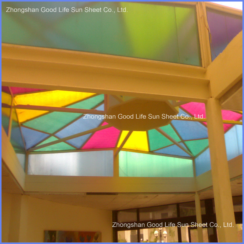 Colorful 4mm to 16mm Free Sample Polycarbonate Hollow Plastic Panel