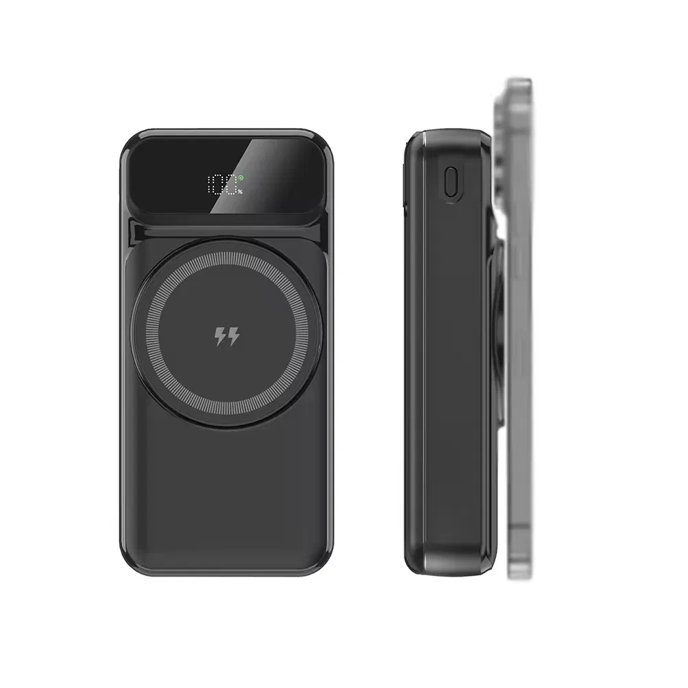 Пауэрбанк 20000 mAh с беспроводной зарядкой и дисплеем