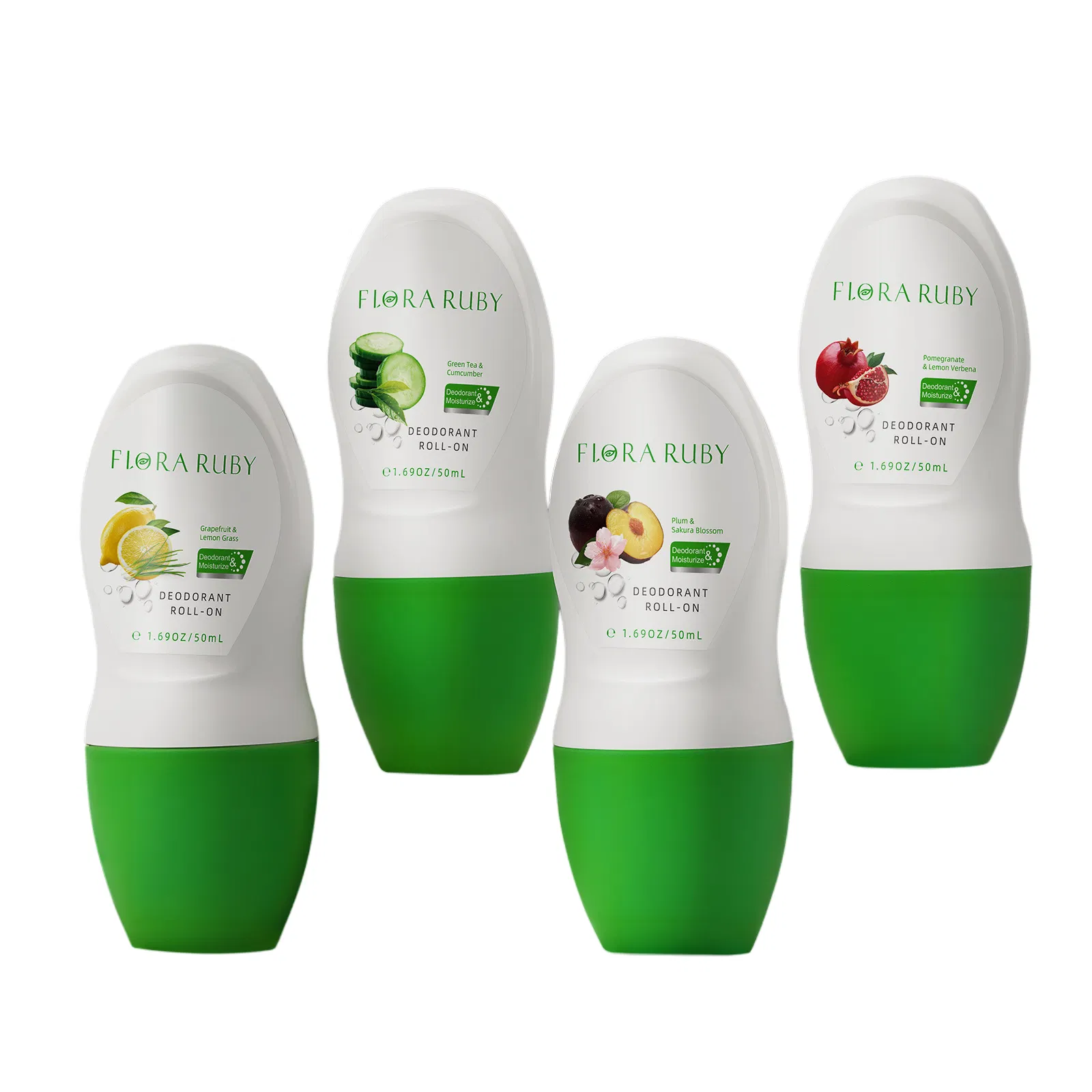 Refreshing Portable Deodorant with Soothing Organic Pearl Beads
