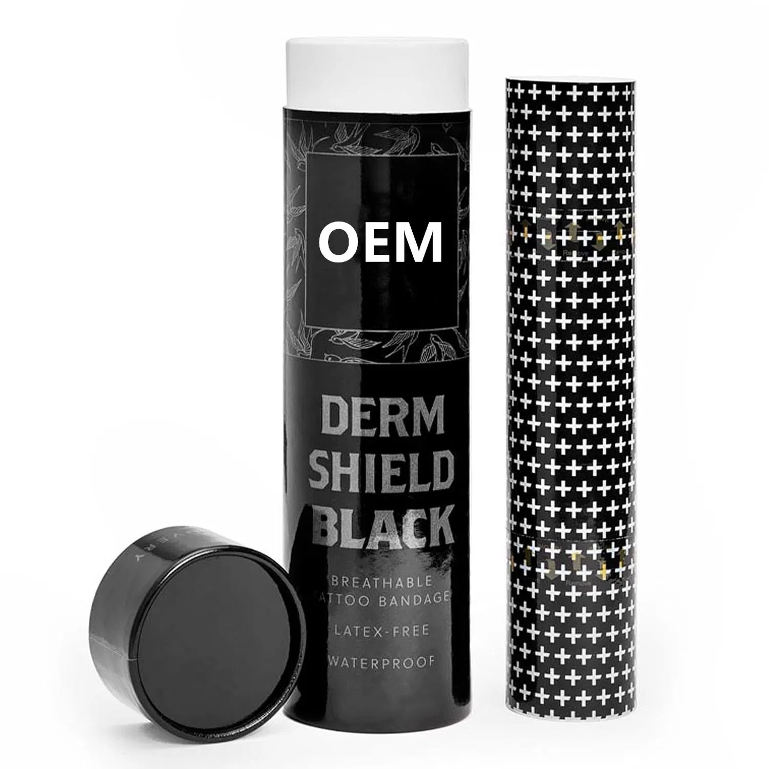 Black Tattoo Aftercare Bandage Roll Waterproof Adhesive Tattoo Protection Film