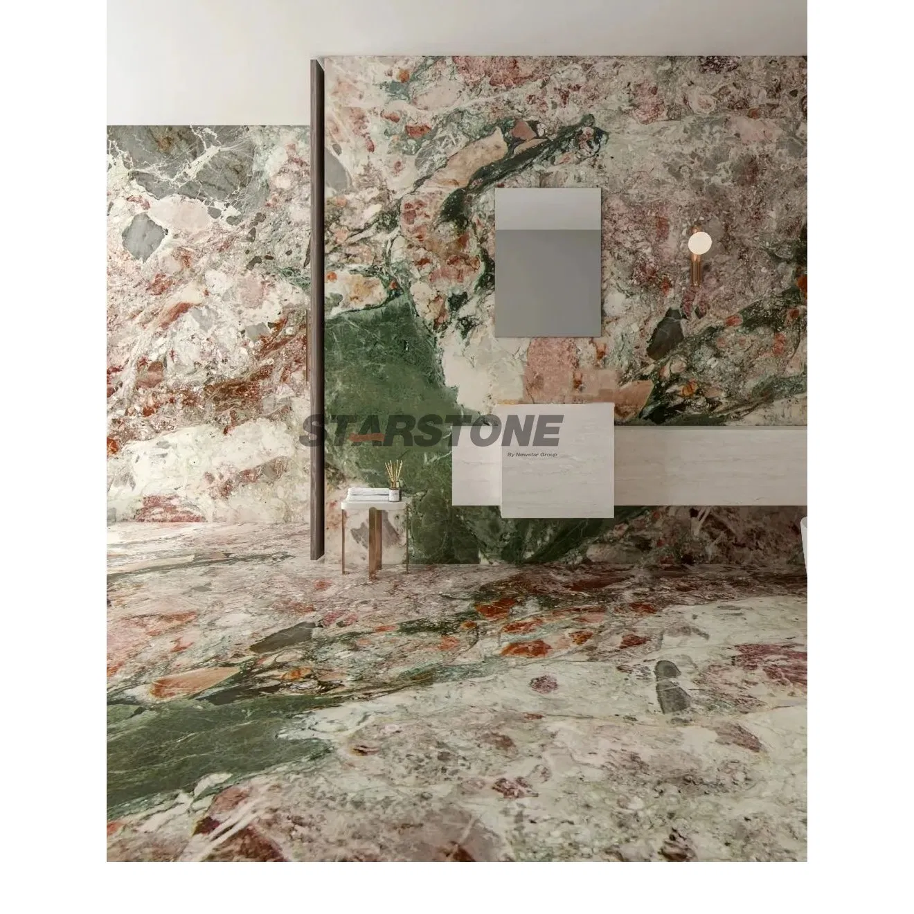 Elegant Marble Board Villa Polished Slab Marble Tile for Living Room Decoration Cut to Size Marble Stairs