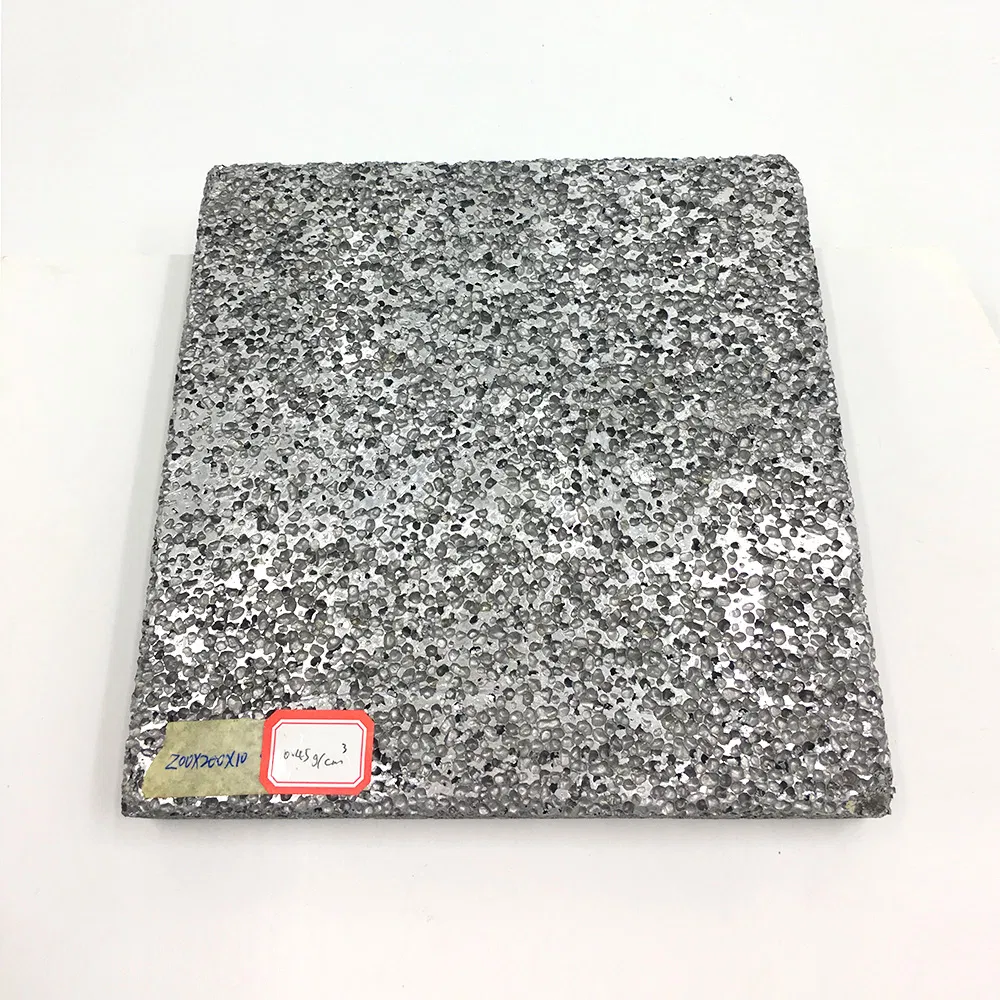 Free Sample Best Selling Closed & Open Cell Foamed Aluminum Foam for Acoustics