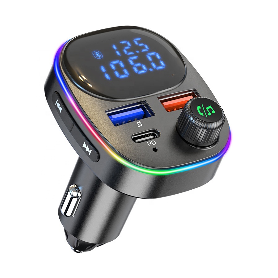 FM трансмиттер автомобильный BC82 Bluetooth громкая связь зарядка