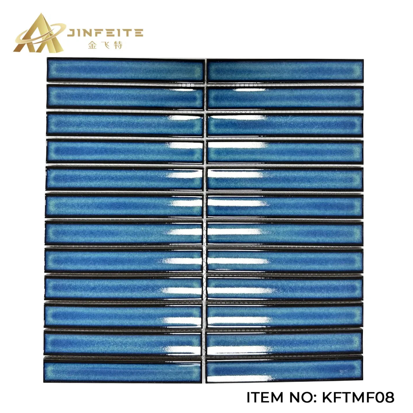 Серая глянцевая мозаика из фарфора для роскошного дизайна