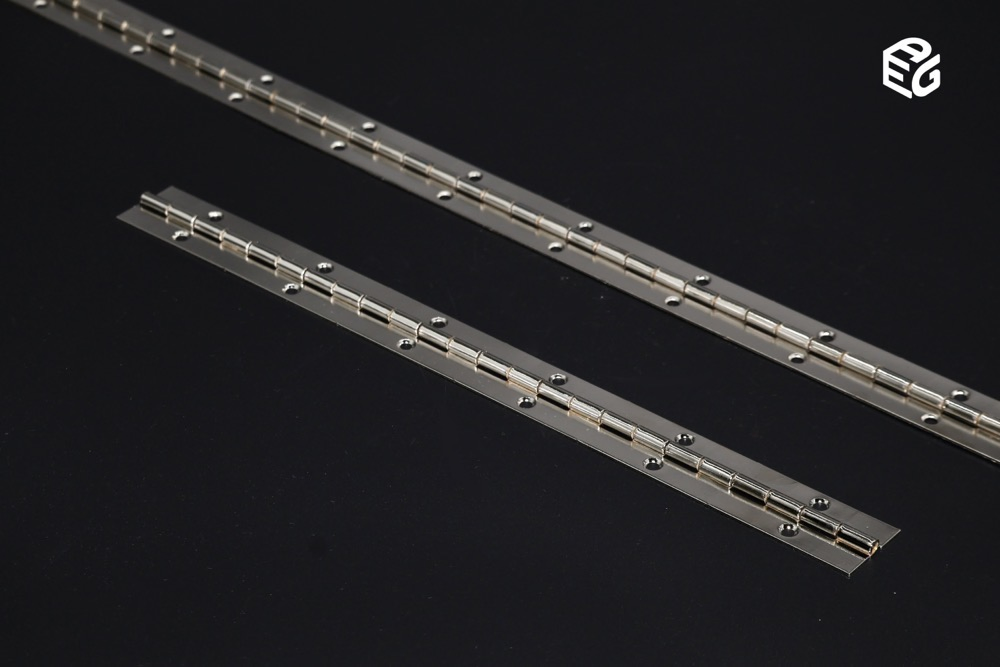 OEM Custom Length Continuous Hinge - 1.0mm Steel Nickel/Black Options