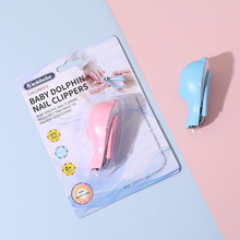 Adorable Baby Dolphin Cartoon Nail Clipper with Sharp Scissors
