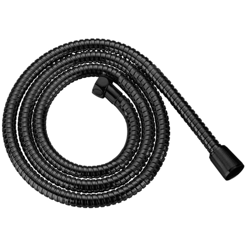 Смеситель для душа скрытого монтажа, черный, с дождевой лейкой