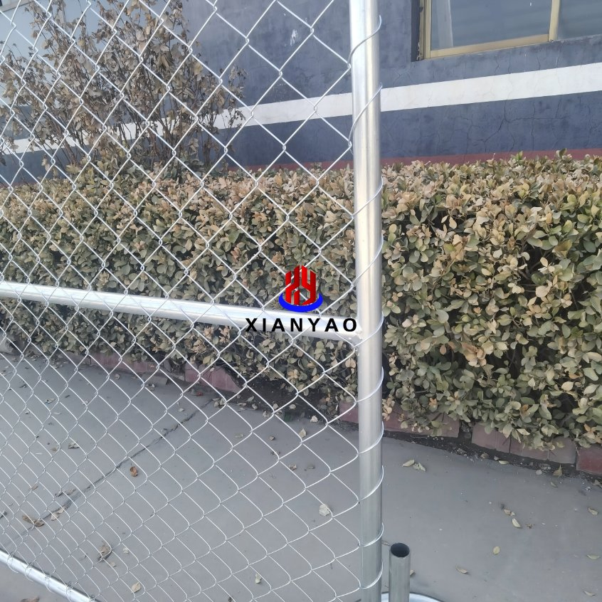 Wholesale 8FT*10FT American Portable Fence Panel Galvanized Temporary Chain Link Temp Fencing Panel for Construction Site