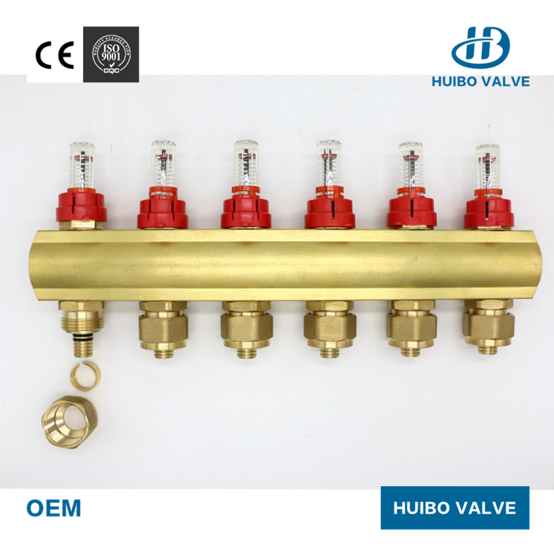 Thermostatic Manifold with Long/Short Visible Flow Meter