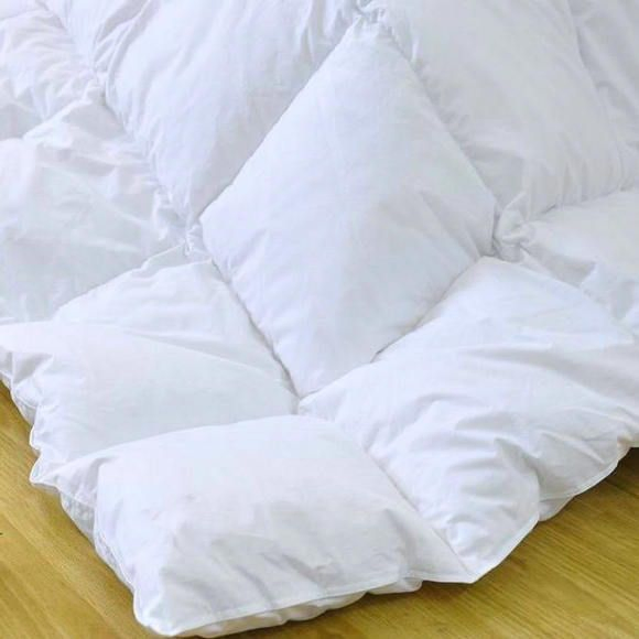 Luxury 100% Polyester Microfiber Hotel Bed Linen White Duvet Quilt