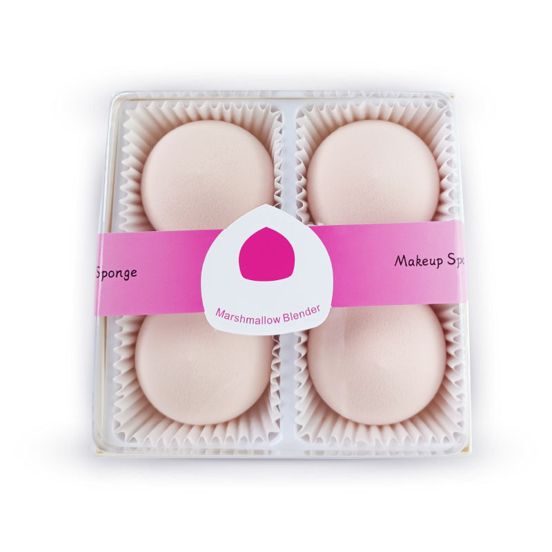 Super Soft Peach Marshmallow Makeup Sponge & Pink Mochi Blender Sponge Single Packaging Custom Logo Beauty Sponge Blender