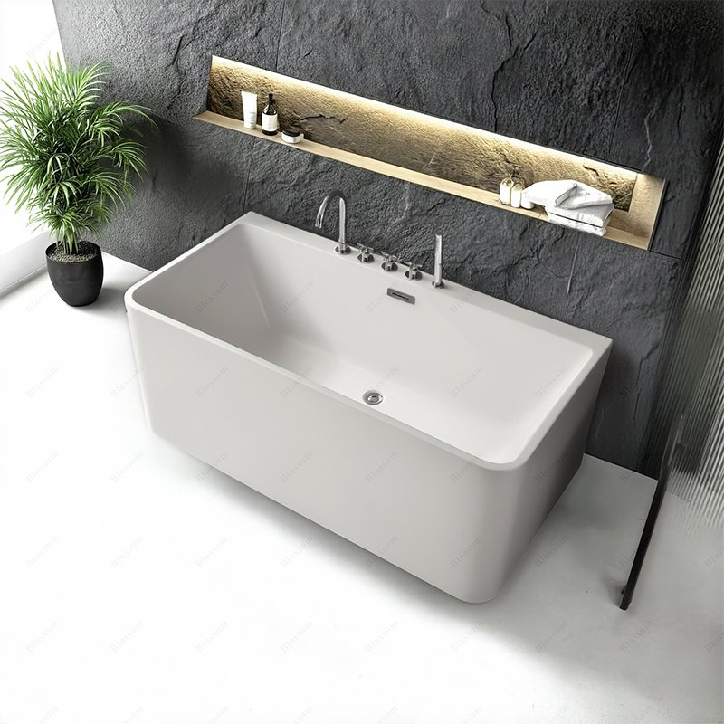 Прямоугольная акриловая ванна для замачивания, отдельностоящая