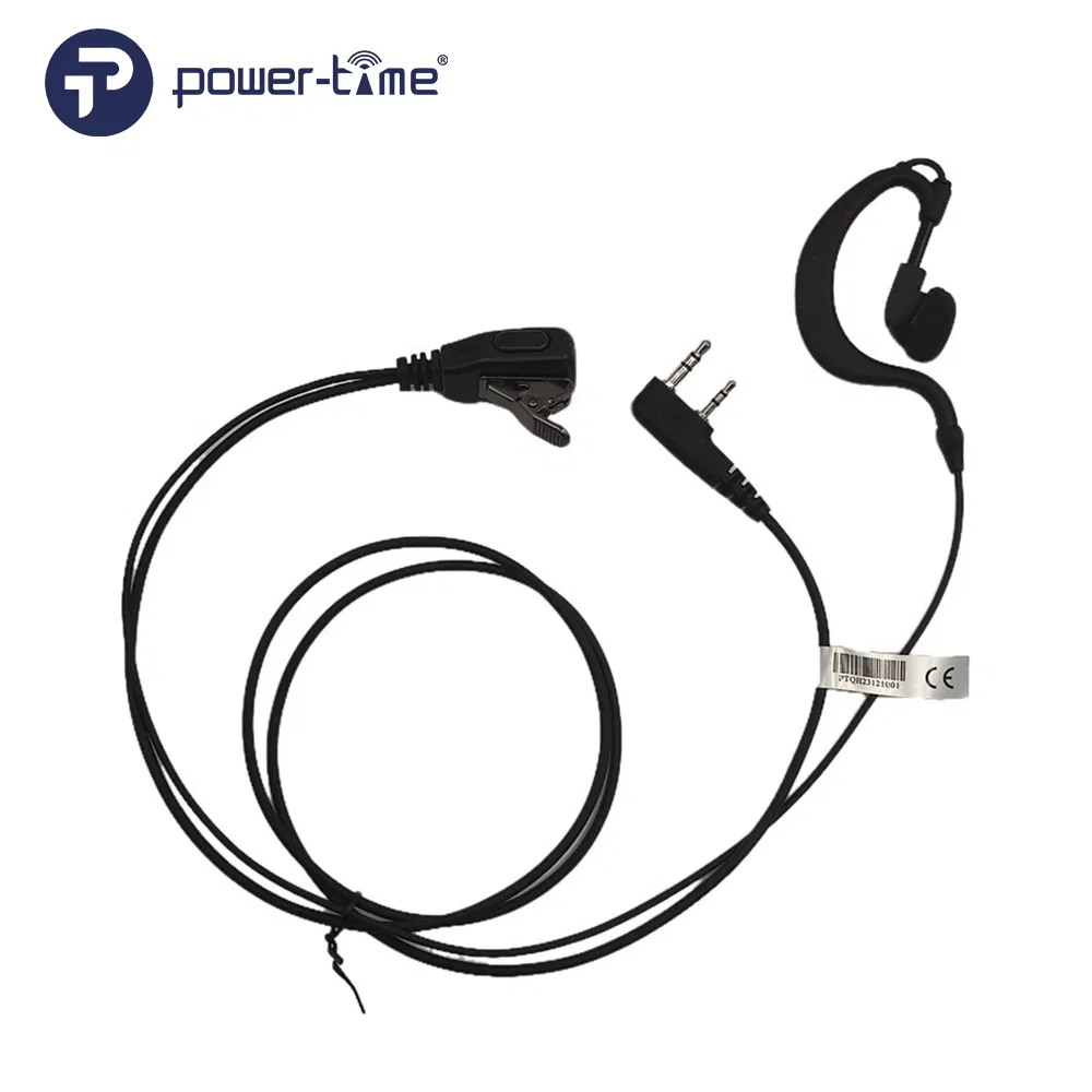 Adjustable G-Hook Earphone with 2 Pin Two-Way Radio Accessories