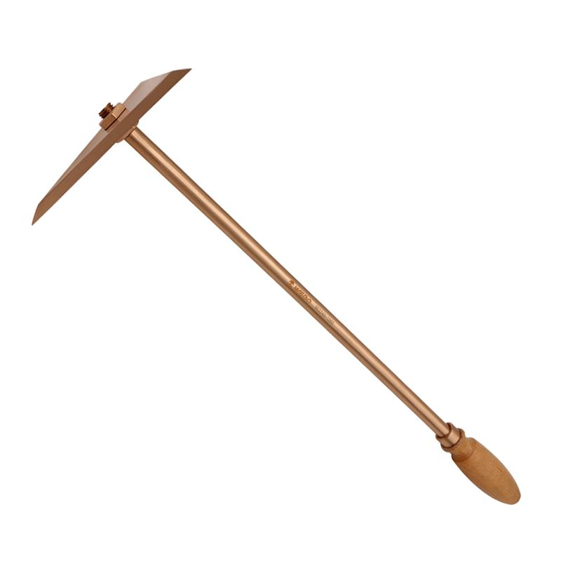 WEDO 18.5"Scraper Non-Sparking Beryllium Copper Triangular Scraper Wooden Handle