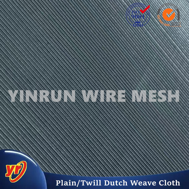 Stock Free Sample 304/310/321/316/316/317/904 Dutch Woven Stainless Steel Filter Wire Mesh Screen